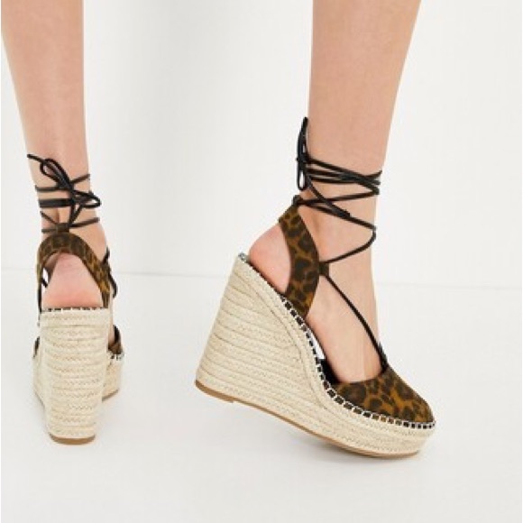 ASOS Leopard Print Wedges - Picture 3 of 6